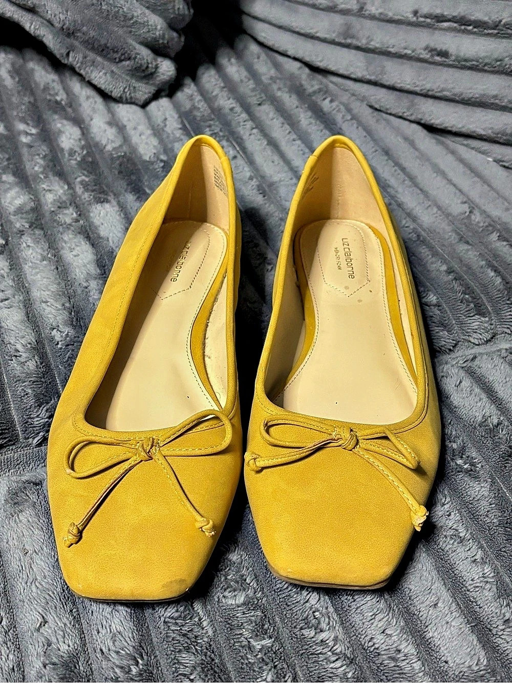 Liz Claiborne Flushing Bow Ballet Flat Yellow